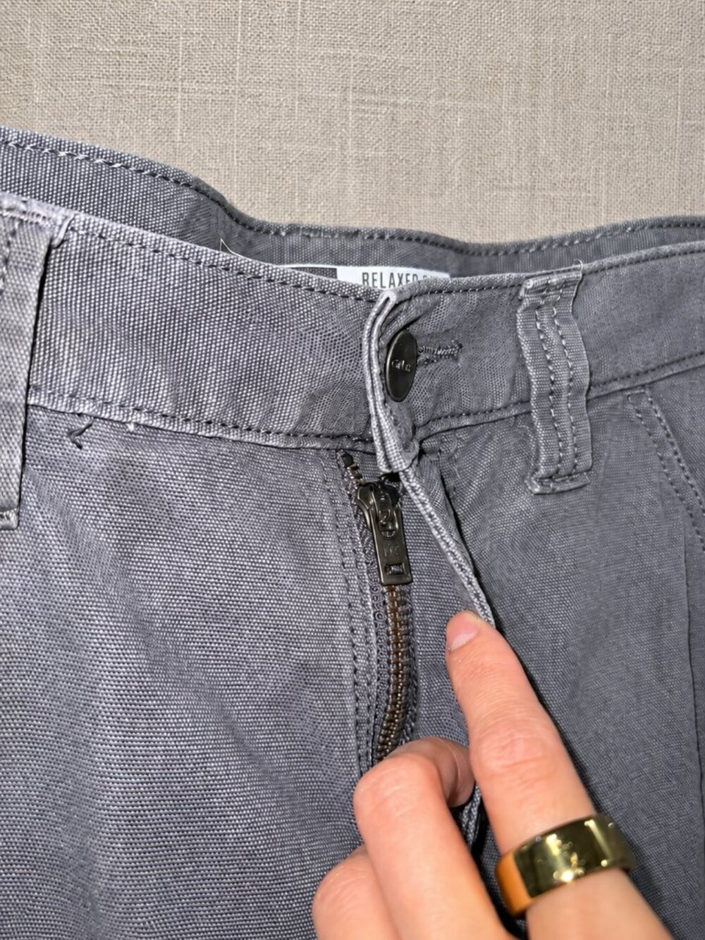 carhartt relaxed fit gray canvas utility work pants 29x30 - Picture 10 of 11